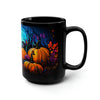 Neon Pumpkin Patch Ceramic Mug / Teacup 15oz