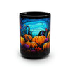 Neon Pumpkin Patch Ceramic Mug / Teacup 15oz