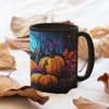 Neon Pumpkin Patch Ceramic Mug / Teacup 15oz