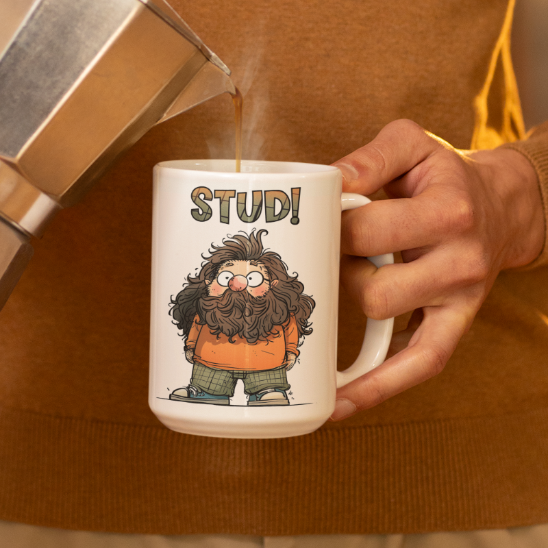 "STUD" Ceramic Mug 15oz