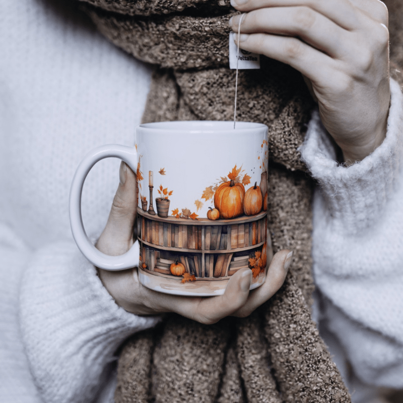 Printify Mug 11oz Autumn Harvest Ceramic Mug / Teacup 11oz