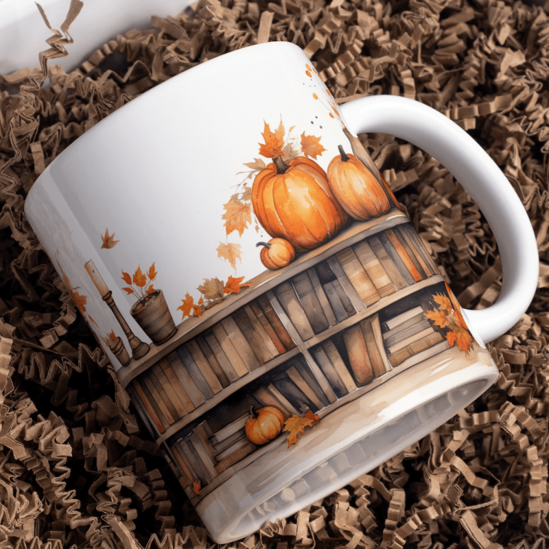 Printify Mug 11oz Autumn Harvest Ceramic Mug / Teacup 11oz